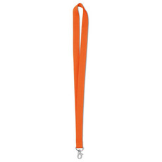 Lanyard da collo con gancio di metallo colore arancio MO9058-10