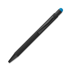 Penna blu in alluminio con punta touch colore turchese MO9393-12