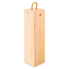 Scatola in legno per vino con cordino colore legno MO9413-40