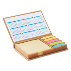 Set memo da scrivania con 4 calendari annuali colore beige MO9394-13