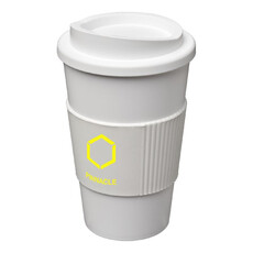 Tazza termica Americano® da 350 ml con grip - colore Bianco