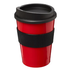 Tazza Americano® medio da 300 ml con grip - colore Rosso/Nero