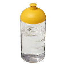 Borraccia H2O Bop® con coperchio a cupola - colore Trasparente/Giallo