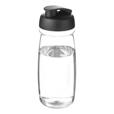 Borraccia sportiva H2O Pulse® da 600 ml - colore Trasparente/Nero