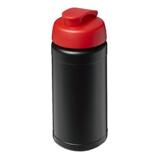 Borraccia sportiva Baseline® Plus da 500 ml - colore Nero/Rosso