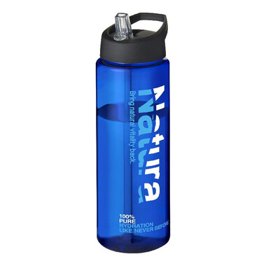 Borraccia sportiva H2O Vibe a parete singola - colore Blu/Nero