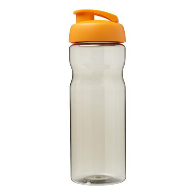 Borraccia sportiva H2O Eco da 650 ml - colore Carboncino/Arancio