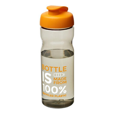Borraccia sportiva H2O Eco da 650 ml - colore Carboncino/Arancio