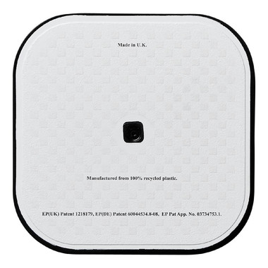 Sottobicchiere quadrato Brite-Mat® - colore Nero