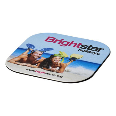 Sottobicchiere quadrato Brite-Mat® - colore Nero
