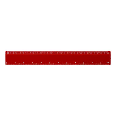 Righello cm 30 in plastica rigida - colore Rosso