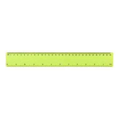 Righello flessibile in plastica leggera 30 cm - colore Lime