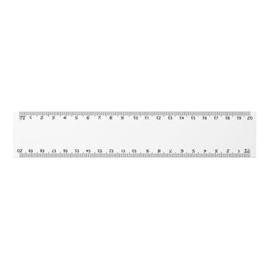 Righello flessibile Sammy in plastica leggera - colore Bianco