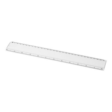 Righello cm 30 con inserto stampato su carta - colore Bianco