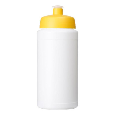Borraccia Baseline® Plus da 500 ml con coperchio a scatto - colore Bianco/Giallo