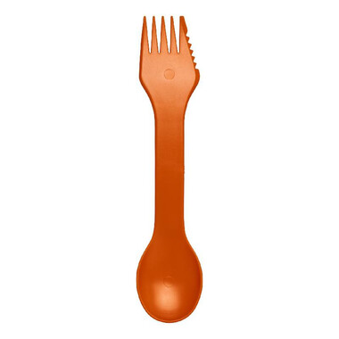 Cucchiaio, forchetta e coltello 3 in 1 - colore Arancio