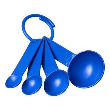 Set misurini in plastica con 4 misure  - colore Blu