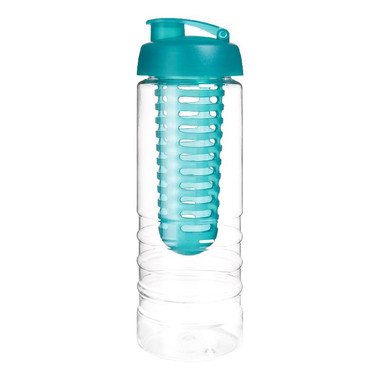 Borraccia H2O Treble 750 ml con infusore - colore Trasparente/Azzurro Acqua