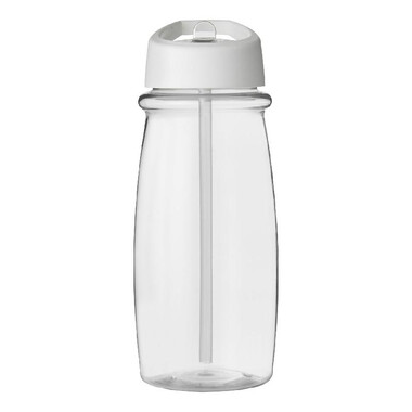 Borraccia sportiva H2O Pulse da 600 ml  - colore Trasparente/Bianco