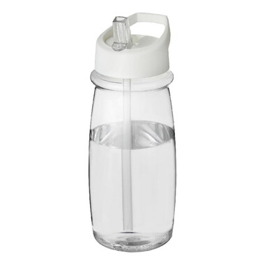 Borraccia sportiva H2O Pulse da 600 ml  - colore Trasparente/Bianco