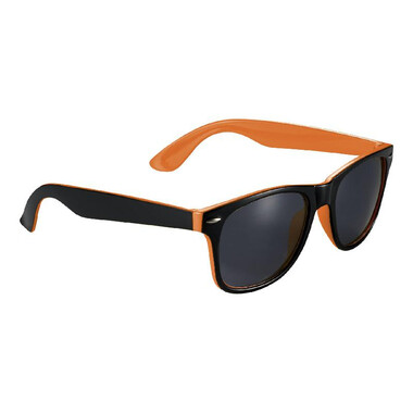 Occhiali da sole bicolore - colore Arancio/Nero