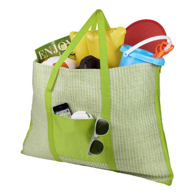 Shopper e stuoia da spiaggia pieghevole - colore Lime