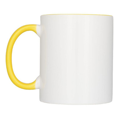 Set regalo di due tazze personalizzabili - colore Giallo