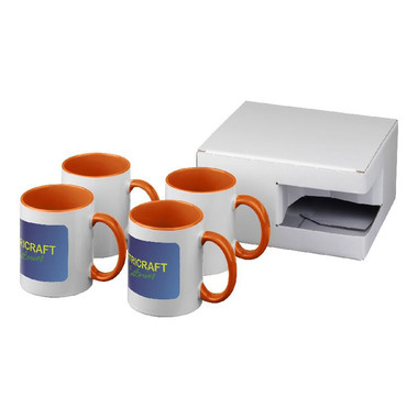 Set regalo di quattro tazze Jonsy - colore Arancio