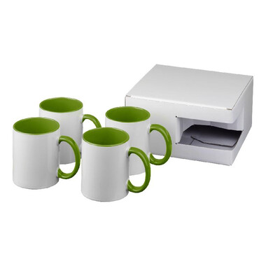 Set regalo di quattro tazze Jonsy - colore Lime