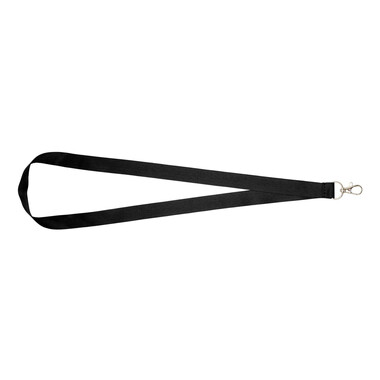 Lanyard con comodo gancio - colore Nero