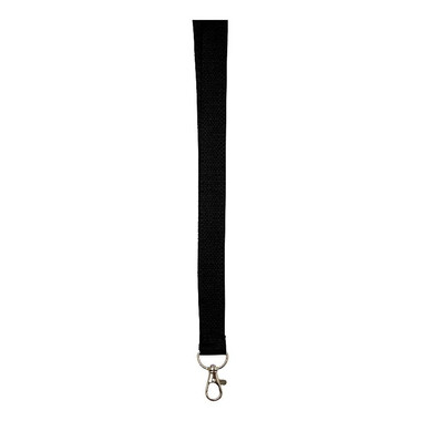 Lanyard con comodo gancio - colore Nero