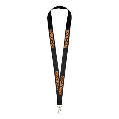 Lanyard con comodo gancio - colore Nero