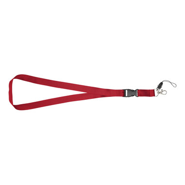 Lanyard porta cellulare  con fibbia rimovibile - colore Rosso
