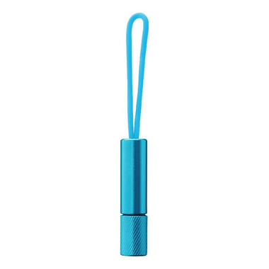 Torcia a LED con portachiavi e cinturino fluorescente - colore Process Blu