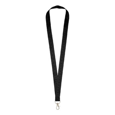 Lanyard con comodo gancio - colore Nero