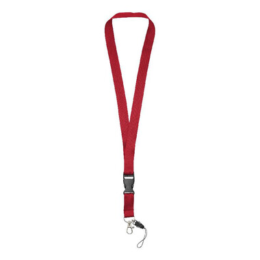 Lanyard porta cellulare  con fibbia rimovibile - colore Rosso