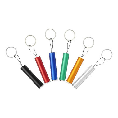 Portachiavi con logo luminoso Pull - colore Verde