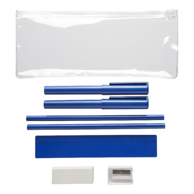 Set porta matite da 8 pezzi - colore Blu