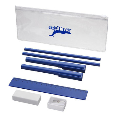 Set porta matite da 8 pezzi - colore Blu