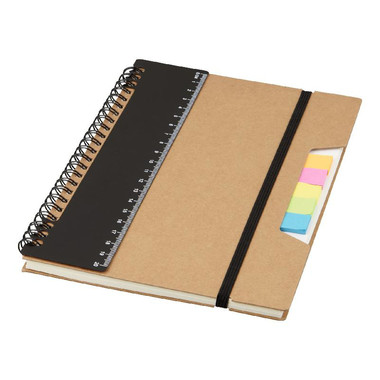 Block-notes in carta riciclata - colore Nero