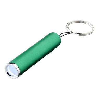 Portachiavi con logo luminoso Pull - colore Verde
