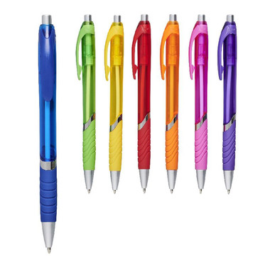 Penna a sfera semitrasparente - colore Magenta
