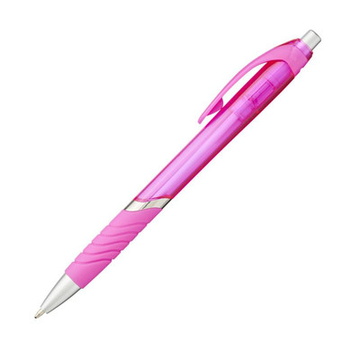 Penna a sfera semitrasparente - colore Magenta