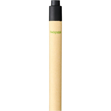 Penna a sfera in plastica derivata dal mais - colore Nero