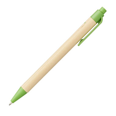 Penna a sfera in plastica derivata dal mais - colore Verde