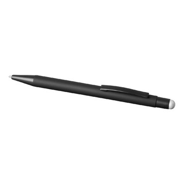Penna a sfera capacitiva in gomma - colore Nero/Argento