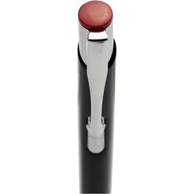 Penna a sfera a scatto in alluminio - colore Nero/Rosso