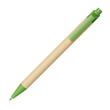 Penna a sfera in plastica derivata dal mais - colore Verde