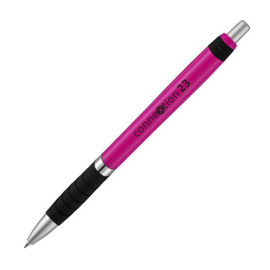 Penna a sfera in tinta unita - colore Magenta/Nero