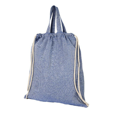 Sacca con cordoncino e manici 150 gr - colore Blu Heather